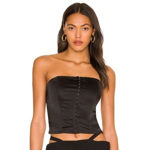 Revolve x Superdown Cailyn Corset Top in Black XL